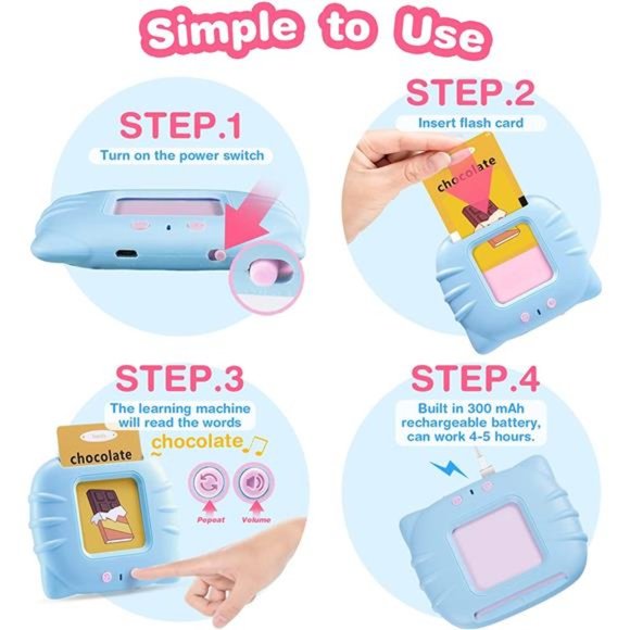 112 Cards Talking Flash Cards for Toddlers 2-4 Years, Educational Toys - Picture 3 of 6